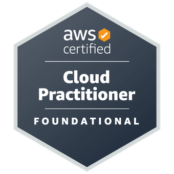 An Image of the AWS Certified Cloud Practitioner badge