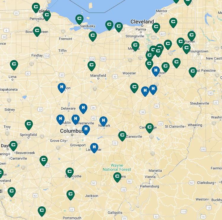 Carter Lumber has over 180 locations across the eastern US. Using Vue.js, a dynamic solution for locating information was essential. As a result, I created a dynamic map that allows users to filter locations by criteria such as mile radius, city, and state.